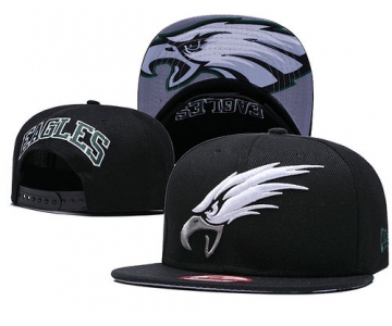 NFL Philadelphia Eagles Fresh Logo Black Adjustable Hat