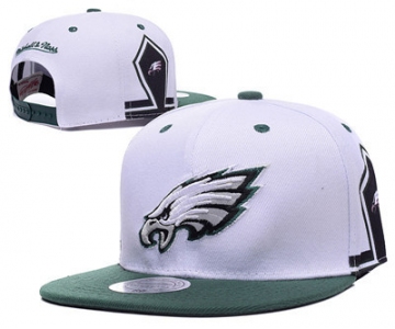 NFL Philadelphia Eagles Fresh Logo White Adjustable Hat 11