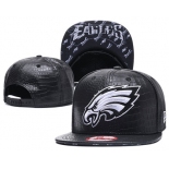 NFL Philadelphia Eagles Team Logo Black Snapback Adjustable Hat