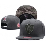 NFL Oakland Raiders Team Logo Salute To Service Adjustable Hat