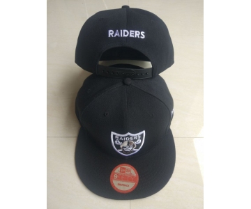 Raiders Team Logo Black Adjustable Hat LT