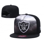 Raiders Team Logo Black Adjustable Leather Hat TX