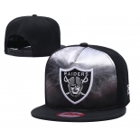 Raiders Team Logo Black Adjustable Leather Hat TX