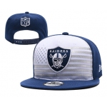 Raiders Team Logo Navy White 2019 Draft Adjustable Hat YD