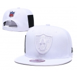 Raiders Team Logo White Adjustable Hat LT