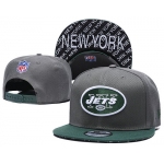 Jets Team Logo Gray Green Adjustable Hat TX