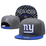 New York Giants Team Logo Gray Blue Adjustable Hat TX