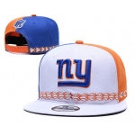 New York Giants Team Logo White Blue 2019 Draft Adjustable Hat YD