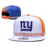 New York Giants Team Logo White Blue 2019 Draft Adjustable Hat YD