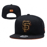 San Francisco Giants Team Gold Logo Black Adjustable Hat YD