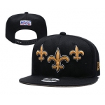 Saints Team Logo Black 2019 Draft Adjustable Hat YD