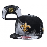 Saints Team Logo Black White Adjustable Hat YD