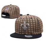 Saints Team Logo Brown Black Adjustable Hat TX