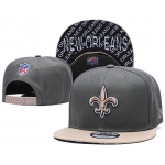 Saints Team Logo Gray Cream Adjustable Hat TX