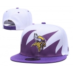 NFL Minnesota Vikings Team Logo Purple White Adjustable Hat