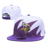NFL Minnesota Vikings Team Logo Purple White Adjustable Hat