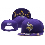 Vikings Team Logo Purple Adjustable Hat YD
