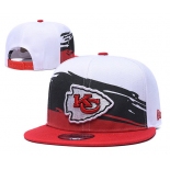 Chiefs Team Logo White Red Adjustable Hat GS