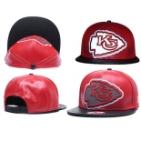 NFL Kansas City Chiefs Team Logo Red Reflective Adjustable Hat P56
