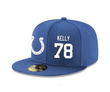 Indianapolis Colts #78 Ryan Kelly Snapback Cap NFL Player Royal Blue with White Number Stitched Hat