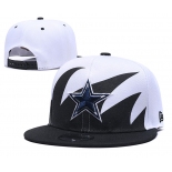 Cowboys Team Logo Black White Adjustable Hat