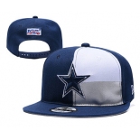 Cowboys Team Logo Navy White 2019 Draft Adjustable Hat YD