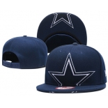 NFL Dallas Cowboys Half Logo Navy Snapback Adjustable Hat GS14
