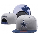 NFL Dallas Cowboys Team Logo Gray Snapback Adjustable Hat LT10