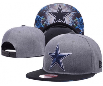 NFL Dallas Cowboys Team Logo Gray Snapback Adjustable Hat