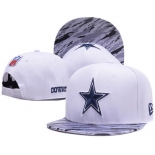NFL Dallas Cowboys White Snapback Adjustable hat -908