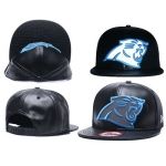 NFL Carolina Panthers Fresh Logo Black Reflective Adjustable Hat G105