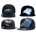 NFL Carolina Panthers Fresh Logo Black Reflective Adjustable Hat G105