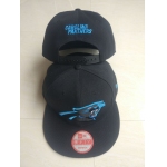 Panthers Team Logo Black Adjustable Hat LT