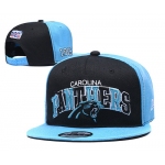 Panthers Team Logo Black Blue 1995 100th Anniversary Adjustable Hat YD