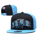 Panthers Team Logo Black Blue 1995 100th Anniversary Adjustable Hat YD