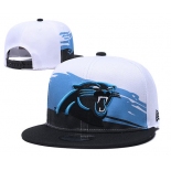 Panthers Team Logo White Black Adjustable Hat GS