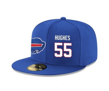 Buffalo Bills #55 Jerry Hughes Snapback Cap NFL Player Royal Blue with White Number Stitched Hat