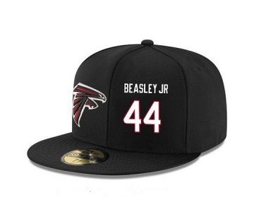 Atlanta Falcons #44 Vic Beasley Snapback Cap NFL Player Black with White Number Stitched Hat