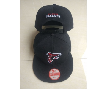 Falcons Team Logo Black Adjustable Hat LT