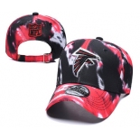Falcons Team Logo Red Black Peaked Adjustable Fashion Hat YD