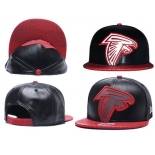 NFL Atlanta Falcons Fresh Logo Black Reflective Adjustable Hat X106