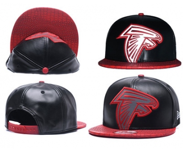 NFL Atlanta Falcons Fresh Logo Black Reflective Adjustable Hat X106