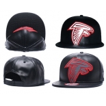 NFL Atlanta Falcons Team Logo Black Reflective Adjustable Hat C102