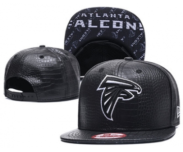 NFL Atlanta Falcons Team Logo Black Snapback Adjustable Hat GS101