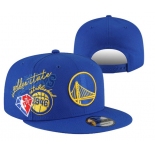Golden State Warriors Stitched Snapback 75th Anniversary Hats 021