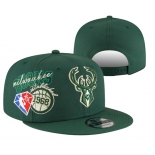 Milwaukee Bucks Finals Stitched Snapback 75th Anniversary Hats 0014