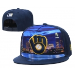 Milwaukee Brewers Stitched Snapback Hats 006