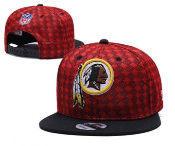Redskins Team Logo Red Black Adjustable Hat TX