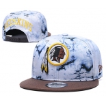 Redskins Team Logo Smoke Brown Adjustable Hat TX