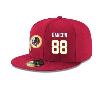 Washington Redskins #88 Pierre Garcon Snapback Cap NFL Player Red with White Number Stitched Hat